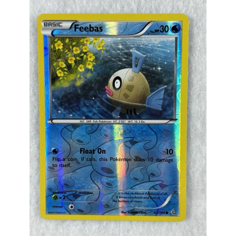Pokemon Water Type Card Lot of 13 Reverse Holo Milotic Kyogre Mudkip XY Preowned